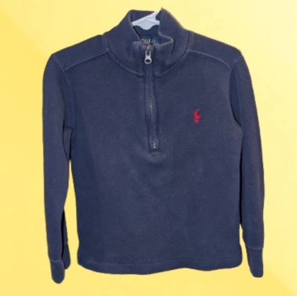 Ralph Lauren Other - Ralph Lauren Polo Pullover Sweatshirt Navy Half-Zip 3T Classic Preppy EUC